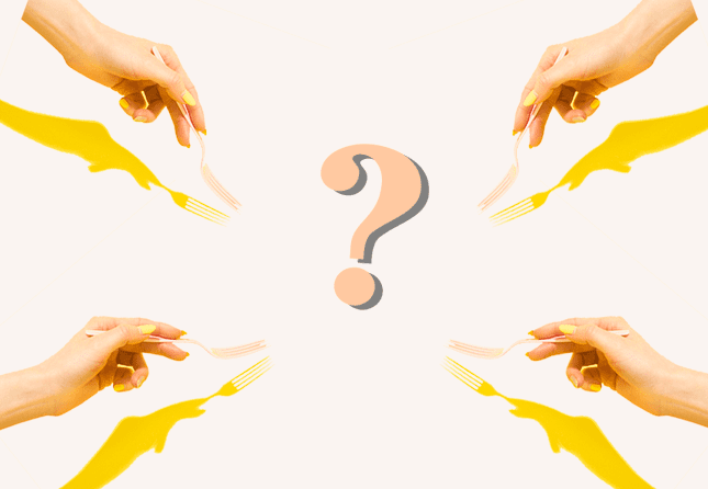 As hands with forks reach for a question mark, we demystify the hormone-balancing diet