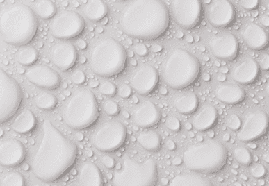 drops of water on white background